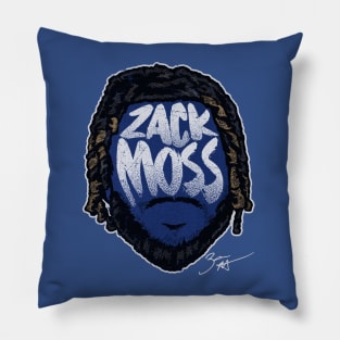 Zack Moss Carolina Player Silhouette Pillow