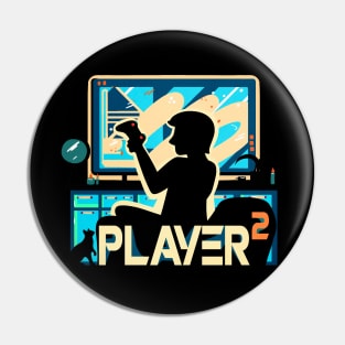 Player Two Couple Matching Video Game Pin