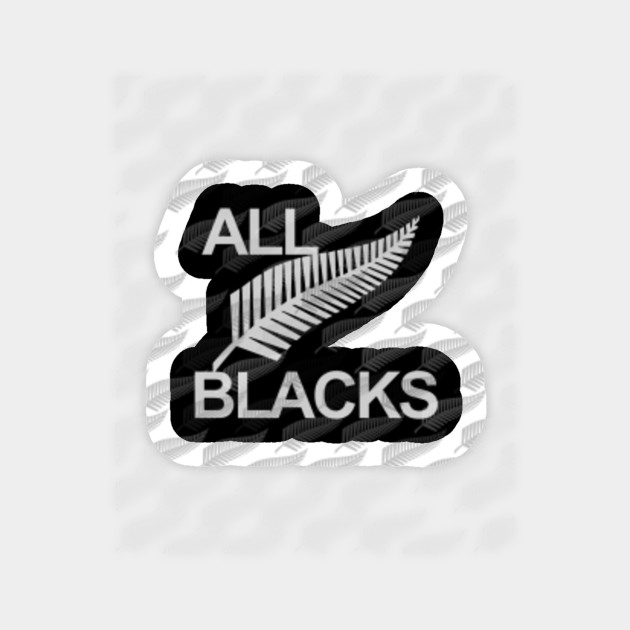All Blacks Rugby Silver Fern Design All Blacks Aufkleber Teepublic De