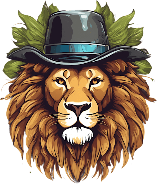 Hipster King of the Jungle Cool Lion Kids T-Shirt by trubble