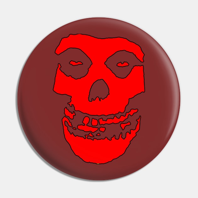 Crimson Ghost - Red Solid Pin by Controlled Chaos