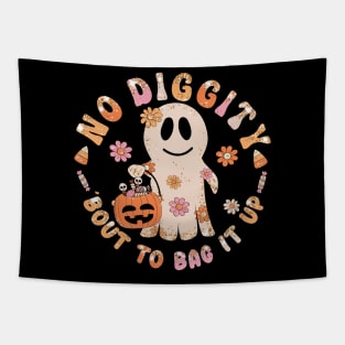 No Diggity 'bout to bag it up - Halloween Tapestry