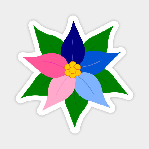 Pride Poinsettia Magnet by traditionation