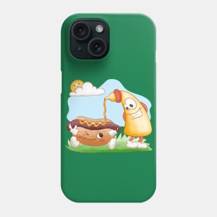 Funny Hotdog And Mustard Phone Case