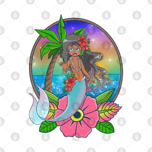 Tropical mermaid by Misslulumochi