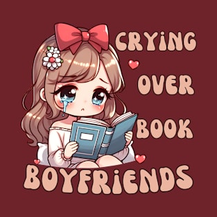 Crying Over Book Boyfriends T-Shirt