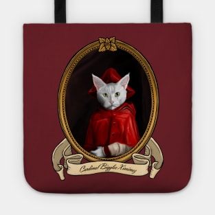 Renaissance Cat - Cardinal Biggles Ximénez (A White Cat) Tote