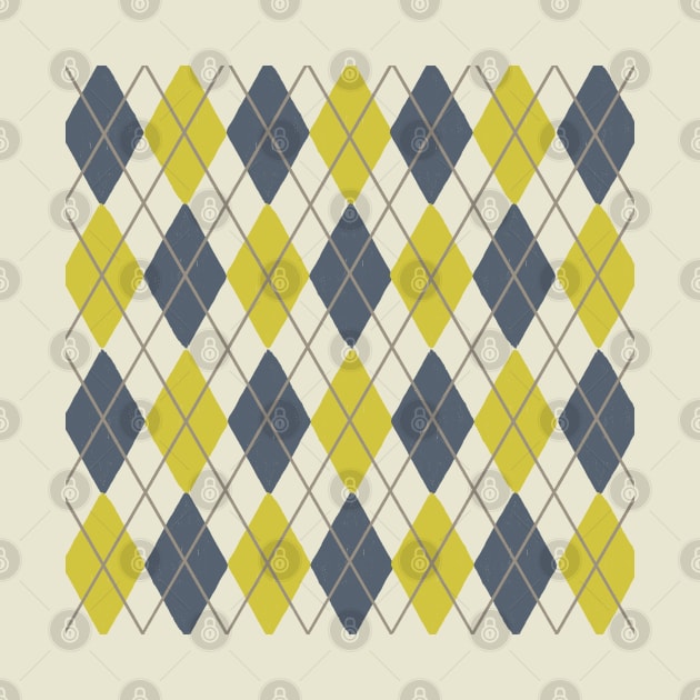 Argyle Pattern (YELLOW) by cecececececelia