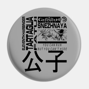 Genshin Impact Tartaglia JP (Black) Pin