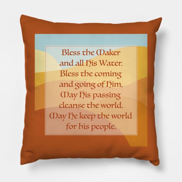 Bless the Maker Pillow by OrionLodubyal