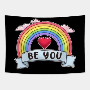 Pride Shirt Women Rainbow Graphic Tees Funny Be You Letter T Shirt LGBT Equality Tapestry