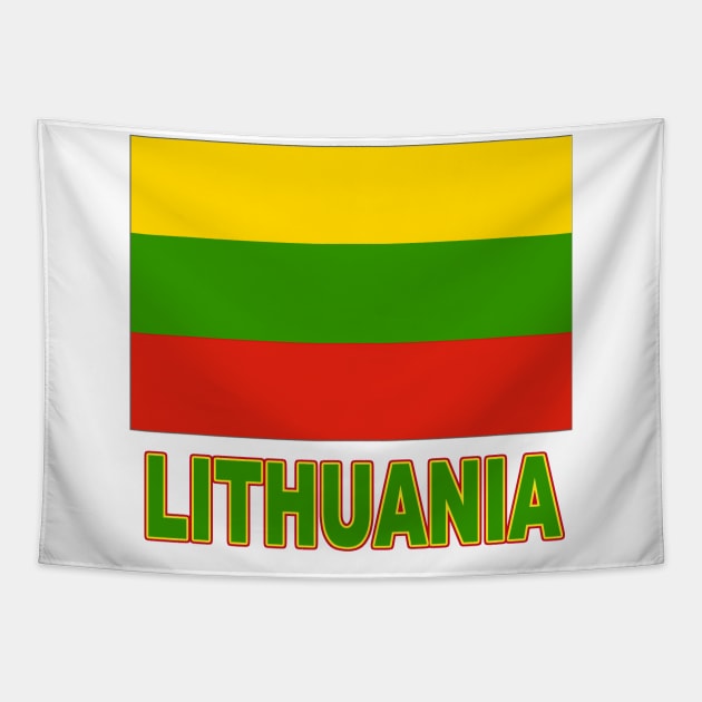 The Pride of Lithuania - Lithuanian Flag Design Tapestry by Naves