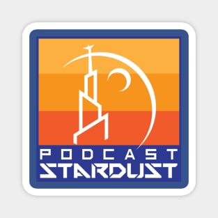 Podcast Stardust Sunset Gradient Logo Magnet