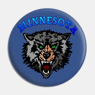 Minnesota Timberwolf Pin