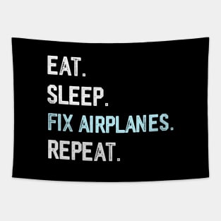 Funny aircraft mechanic wife graduation airplane mechanic Tapestry