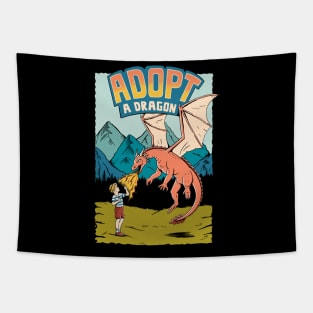 Adopt a dragon Tapestry