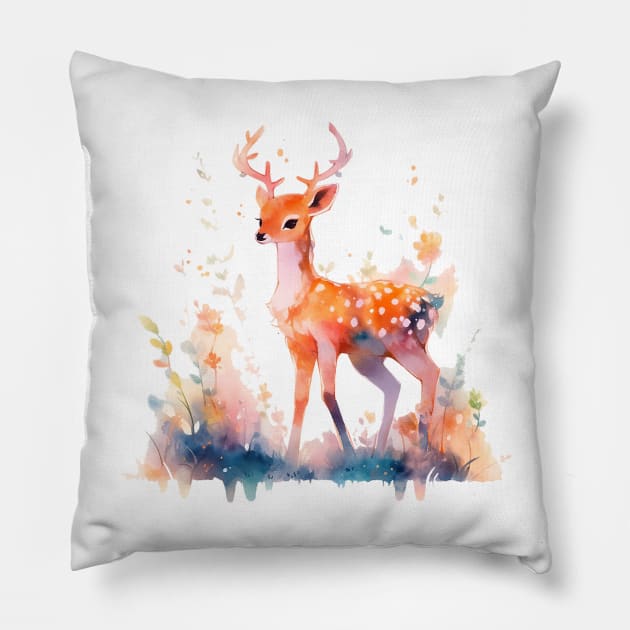 deer Pillow by dorapeterx