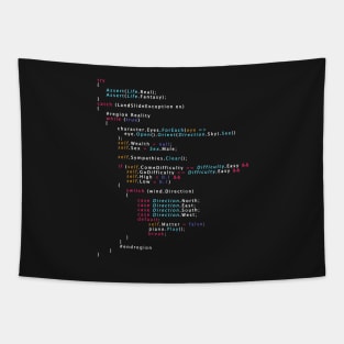 Is This The Real Life Coding Programming Color Tapestry