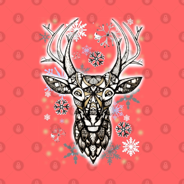 Christmas deer by Lamink