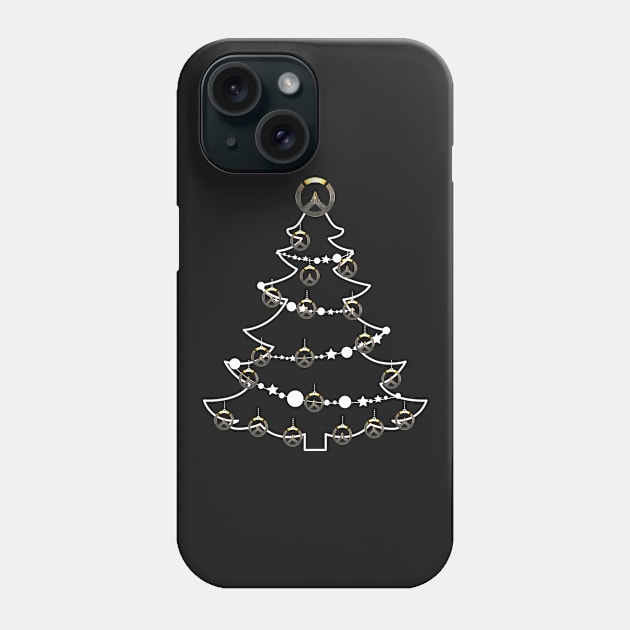 Overwatch Logo Christmas Tree Baubles Phone Case by Rebus28