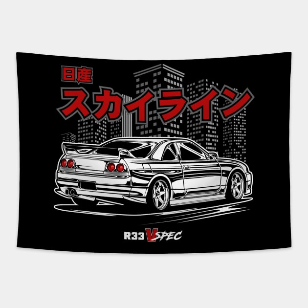 Nissan Skyline GTR R32 V Spec Tapestry by idrdesign