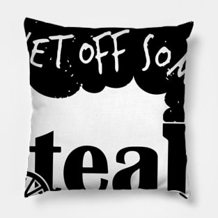 Let Off Some Steam Train Engine Pillow