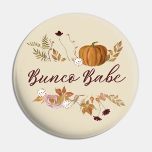 Bunco Babe Fall Bunco Dice Pin