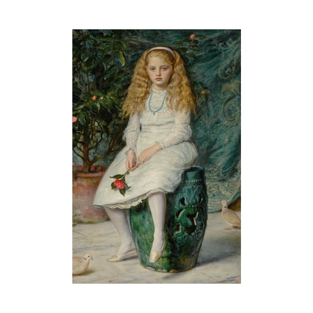 Nina, Daughter Of Frederick Lehmann by John Everett Millais by Classic Art Stall