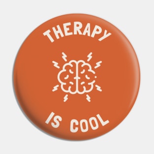 Therapy Is Cool - Mental Health Awareness Pin