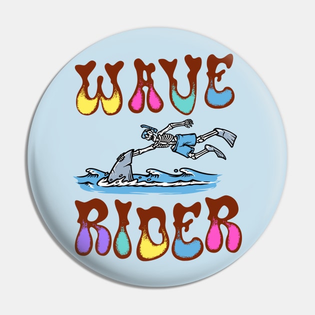 Wave Rider Pin by NomiCrafts