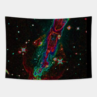 Black Panther Art - Glowing Edges 224 Tapestry