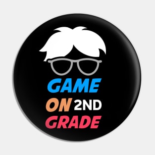 ame on grade 2ND shirt- Back To School-Video Game2nd Grade Level Video Game Pin