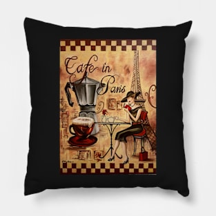 Cafe Paris Pillow