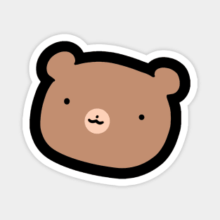 Cute Bear Face Magnet