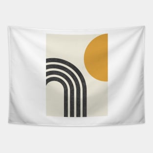 Mid century modern gold - Sun & Rainbow Tapestry