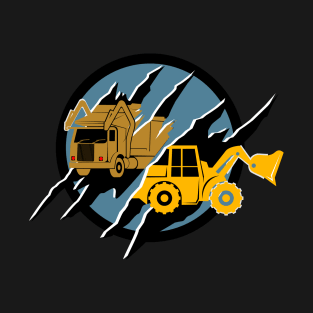 Dump Truck and Excavator T-Shirt