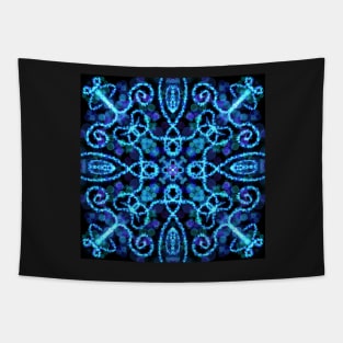 Blue Shimmer Tapestry