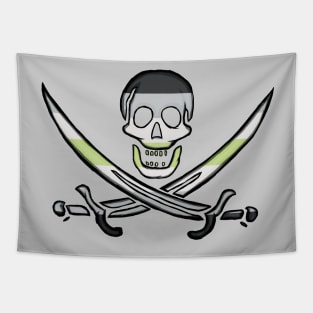 Agender Pirate Pride Tapestry