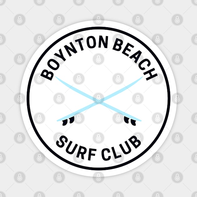 Vintage Boynton Beach Florida Surf Club Magnet by fearcity