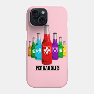 Zombie Perks in Triangle Perkaholic on Soft Pink Phone Case