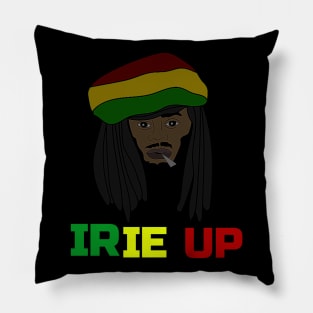 Irie up, Funny, Rasta Pillow