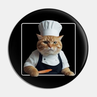 Chef Cat Funny Pin