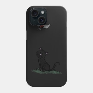 Cat and Bird Phone Case