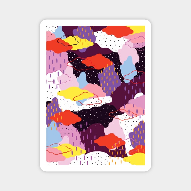 Purple Winter Magnet by saif