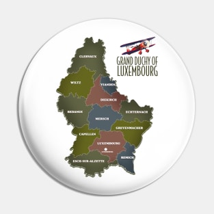 grand duchy of luxembourg map Pin