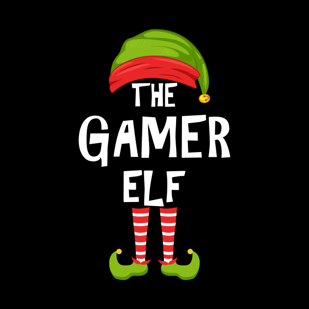 Gamer Elf Matching Family Christmas Party Pajama Group Gift by FunnyUSATees