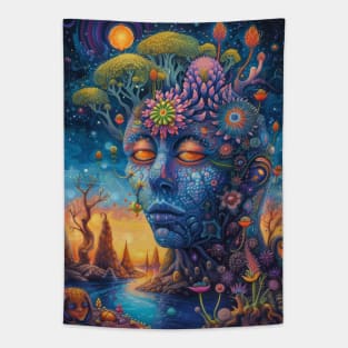 Psychedelic Dreamscape Tapestry