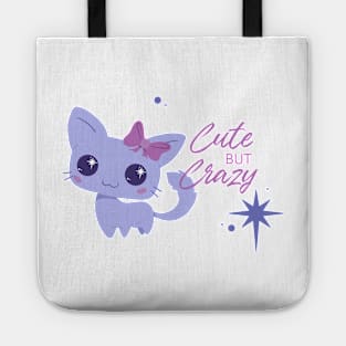 Cute but Crazy Cat Tote