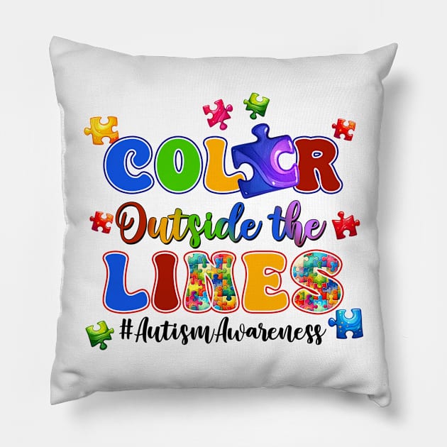 Autism Awareness Gift for Birthday, Mother's Day, Thanksgiving, Christmas Pillow by skstring