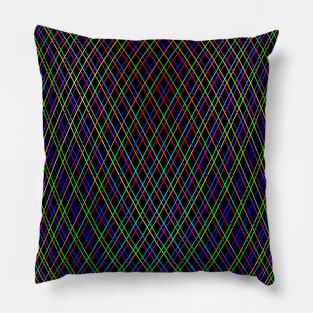 Rainbow Netting Multicolored Abstract Pillow